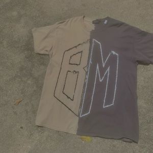 Oversized tie did graphic T-shirt